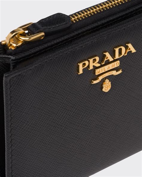 Prada Wallet M522A Saffiano black Leather Woman’s Wallet